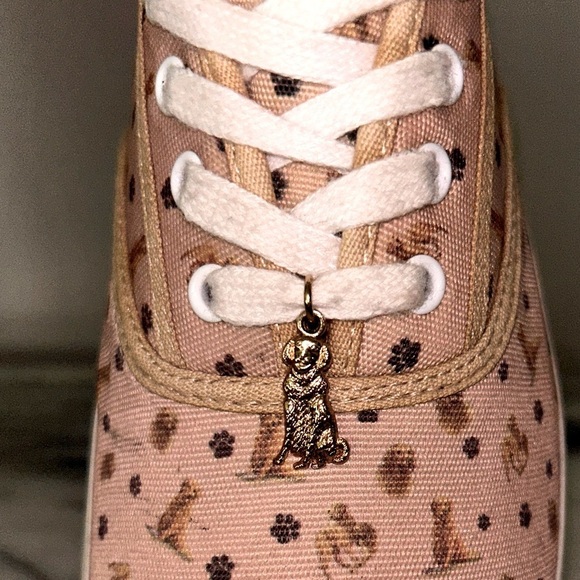 Bradford Exchange “I Love Golden Retrievers” Tennis Shoes Size 11 Artsy Comfy - Picture 6 of 9